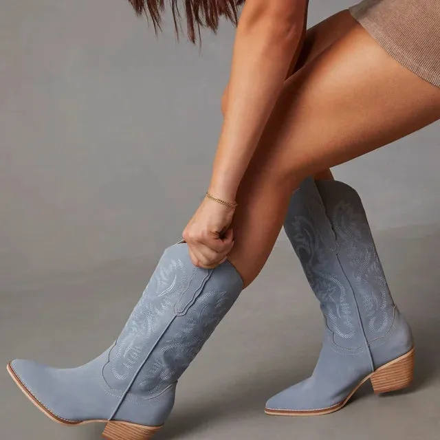 Amaya Slate Blue Boots