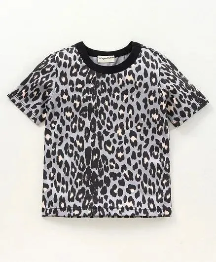 Animal Print Tshirt - Blue