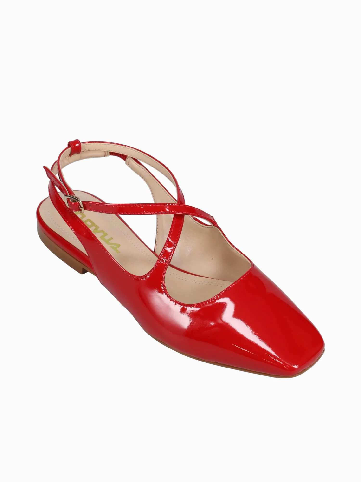 Bruna Red Patent Leather