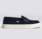 CAJU Navy Suede Loafer