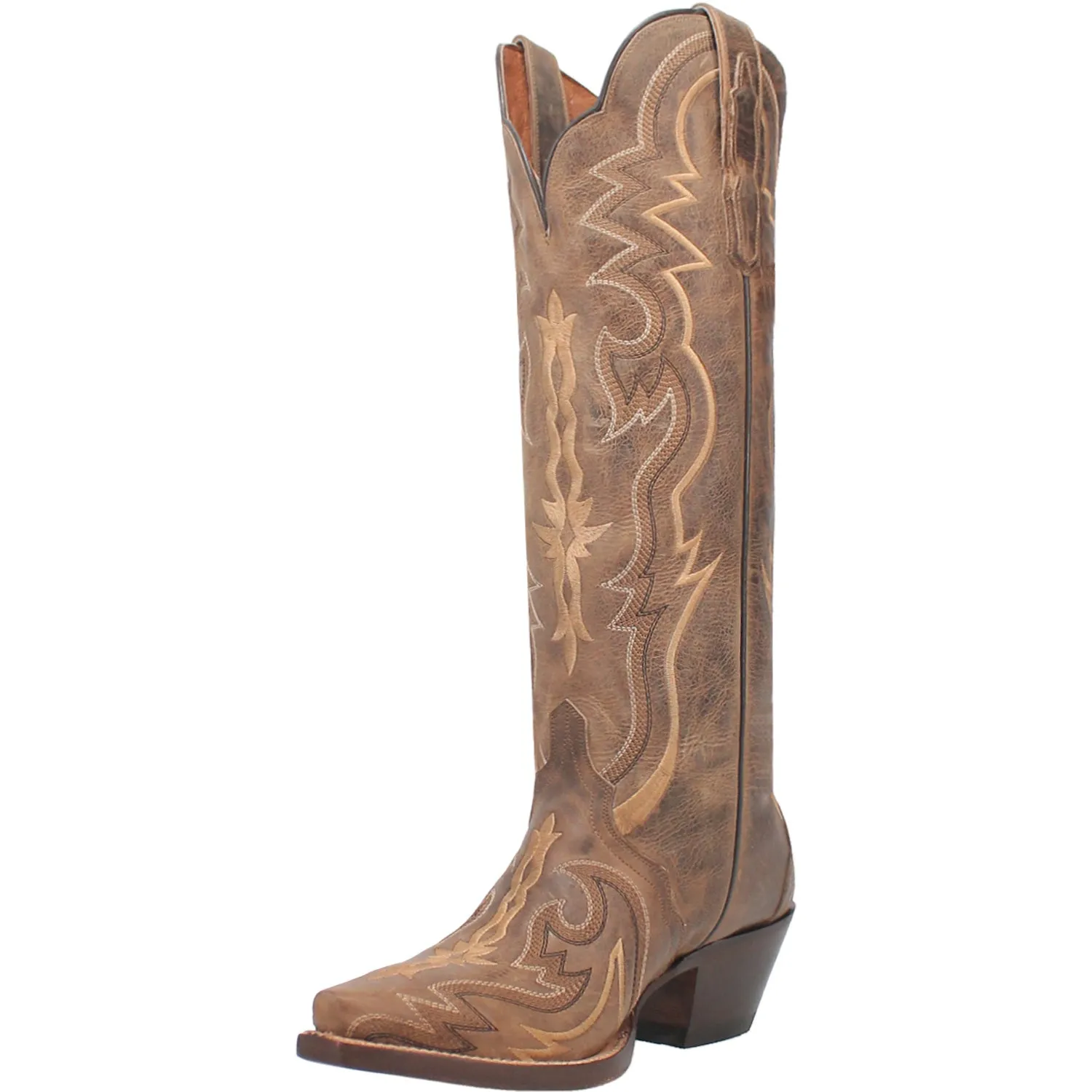 Dan Post Womens Silvie Brown Leather Fashion Boots 8 M