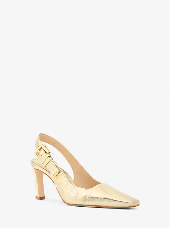 Darrington Sling Pump - Pale Gold