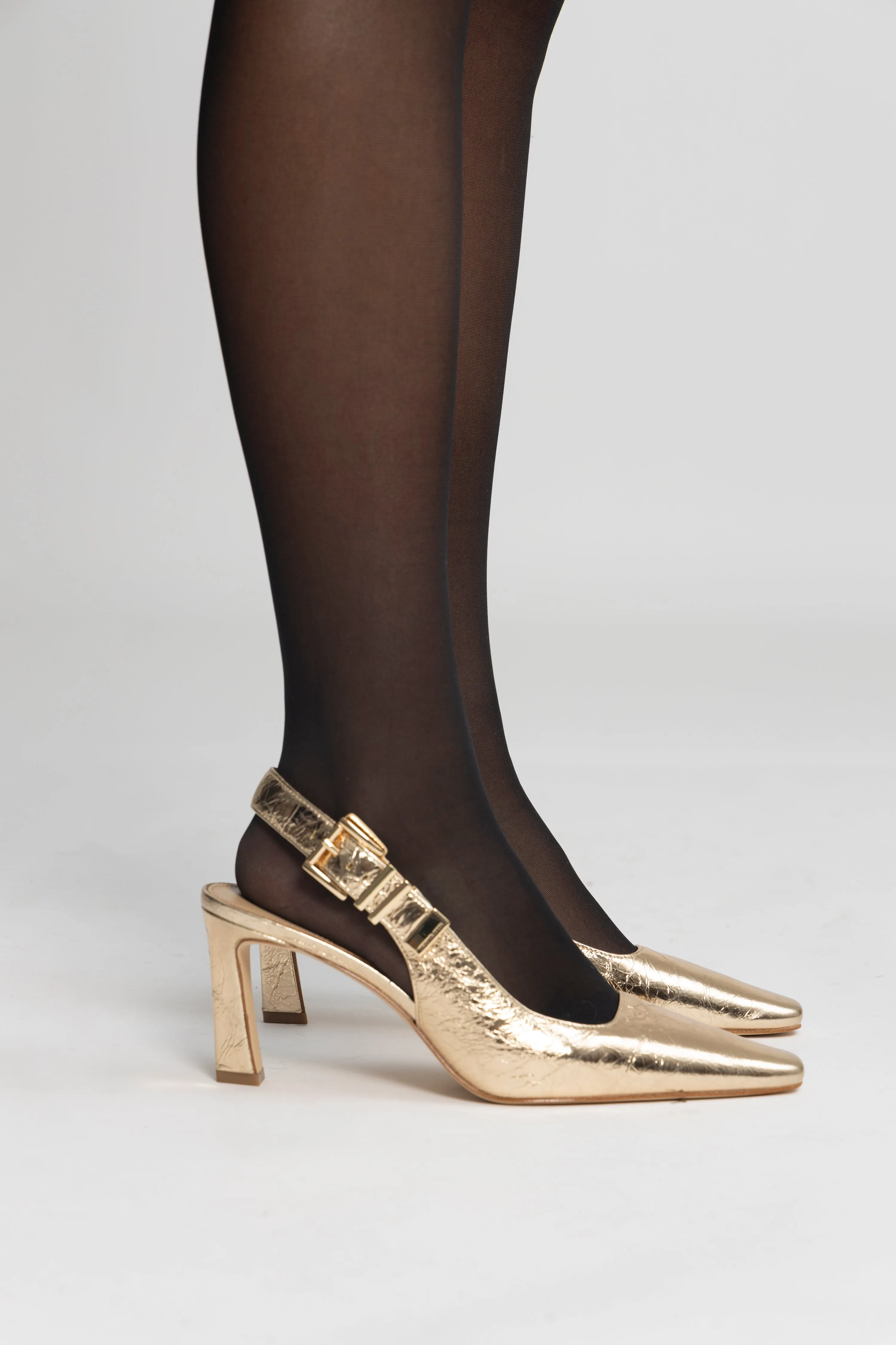 Darrington Sling Pump - Pale Gold