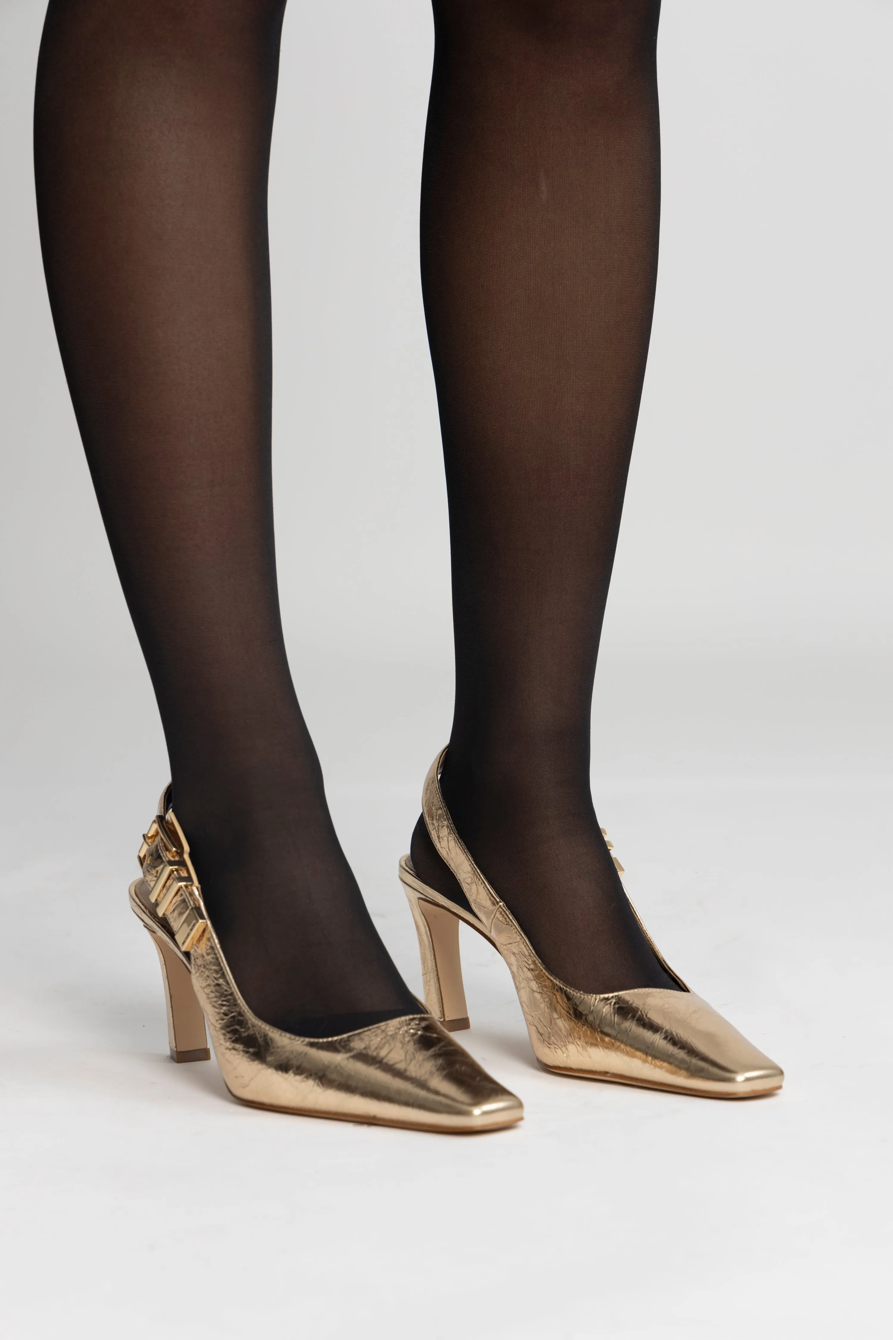 Darrington Sling Pump - Pale Gold