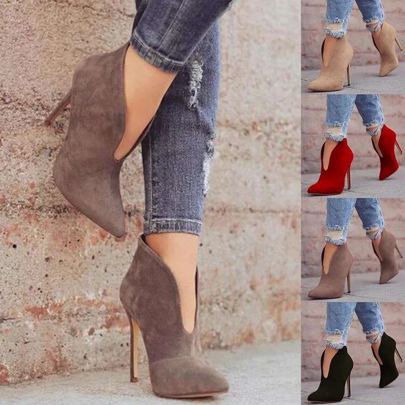 Deep-V Stylish High Heels