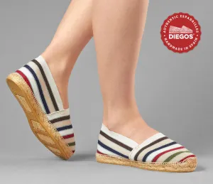 French stripes espadrilles