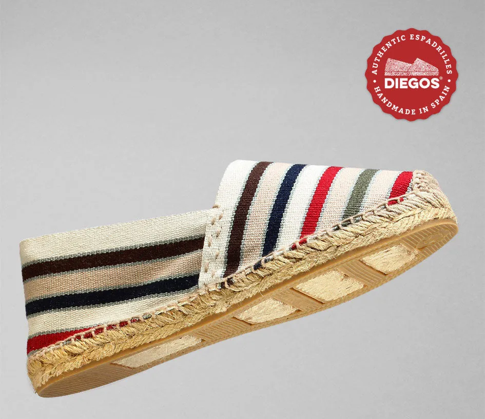 French stripes espadrilles