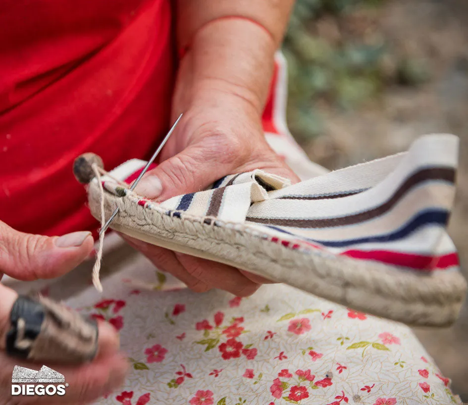 French stripes espadrilles