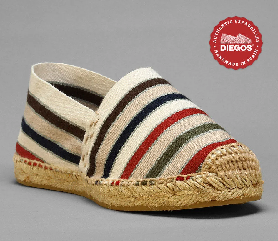 French stripes espadrilles