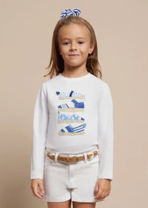 girls espadrilles long sleeve tee   pony