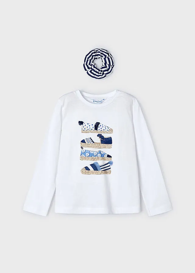 girls espadrilles long sleeve tee   pony