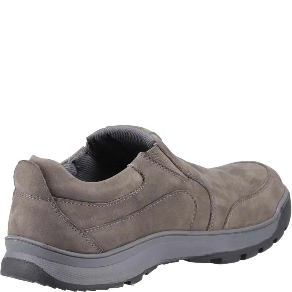 Grey Nubuck Jasper Slip-On Trainers