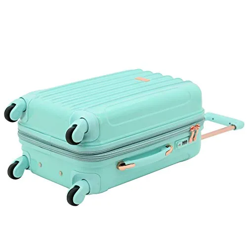 kensie Women's Alma Hardside Spinner Luggage, Opal, Carry-On 20-Inch