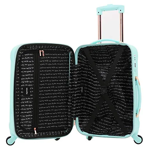 kensie Women's Alma Hardside Spinner Luggage, Opal, Carry-On 20-Inch