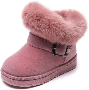 Kids Girl Non Slip Warm Velvet Winter Boots for Outdoor Snow Walking School Sport Trekking