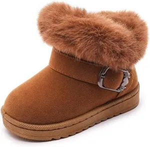 Kids Girl Non Slip Warm Velvet Winter Boots for Outdoor Snow Walking School Sport Trekking