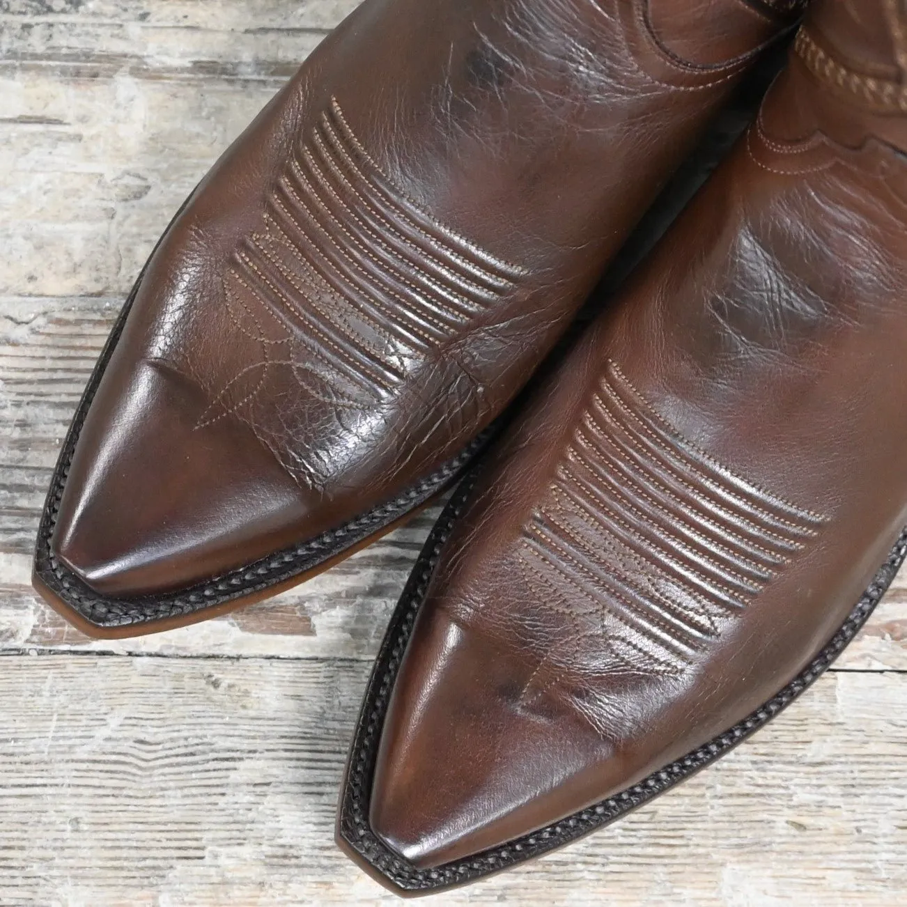 Lucchese Men's 12" Classic Leather Boot In Burnished Whiskey