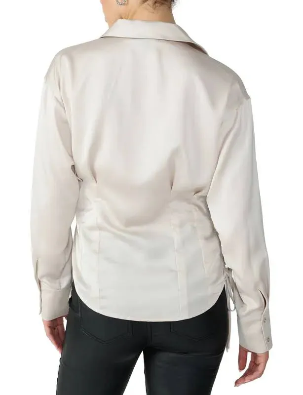 Marshmallow Date Satin Shirt