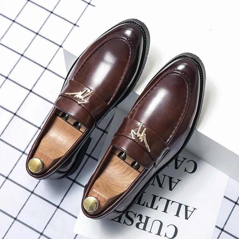 Men's Faux Leather Formal Wedding Loafers