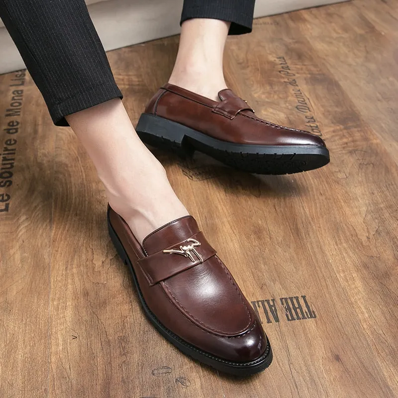 Men's Faux Leather Formal Wedding Loafers