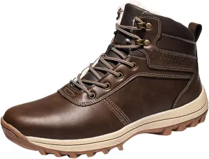 Men's Work Boots with Zipper Hiking Sneakers Warm Ankle Safety Toe Shoes for Women Insulated Waterproof Platform Shoes Work Hike Grounded Footwear