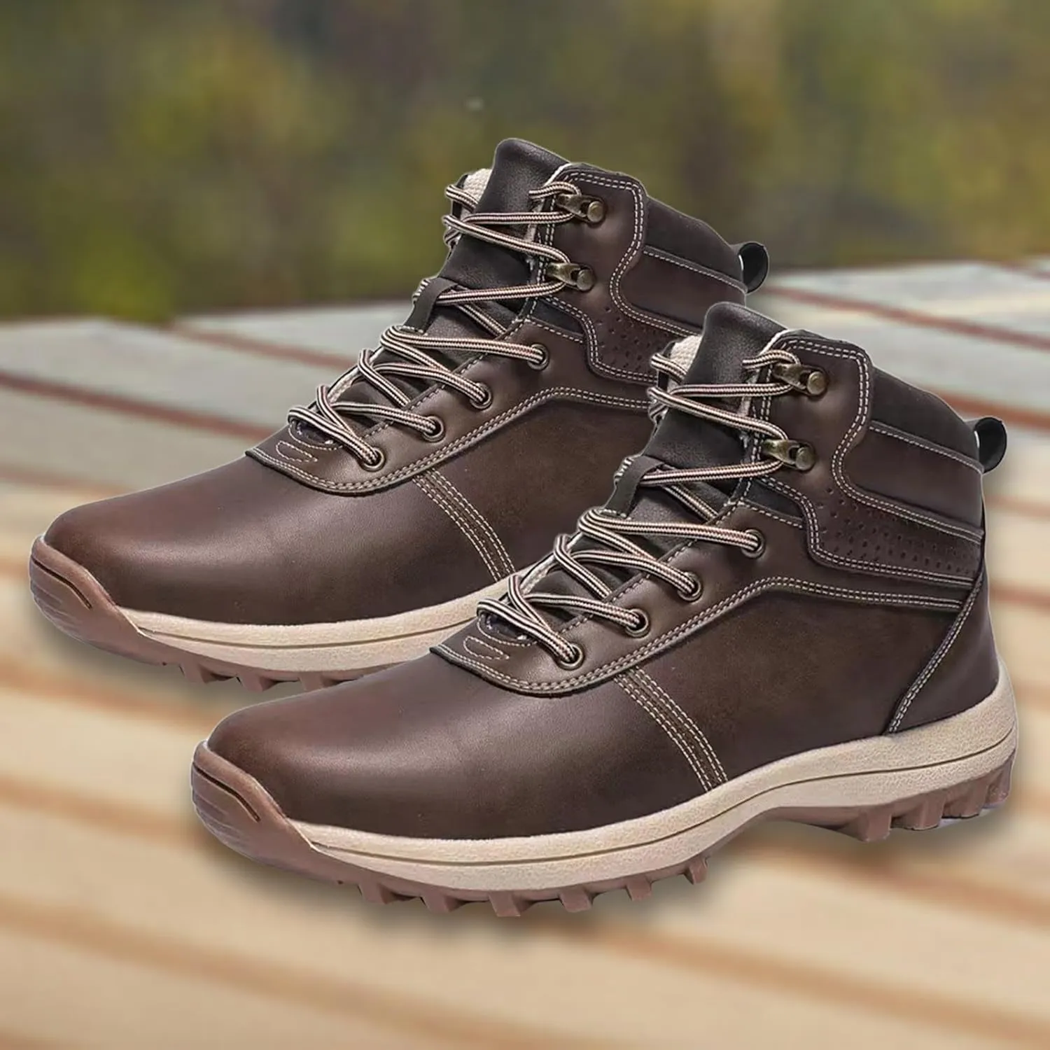 Men's Work Boots with Zipper Hiking Sneakers Warm Ankle Safety Toe Shoes for Women Insulated Waterproof Platform Shoes Work Hike Grounded Footwear