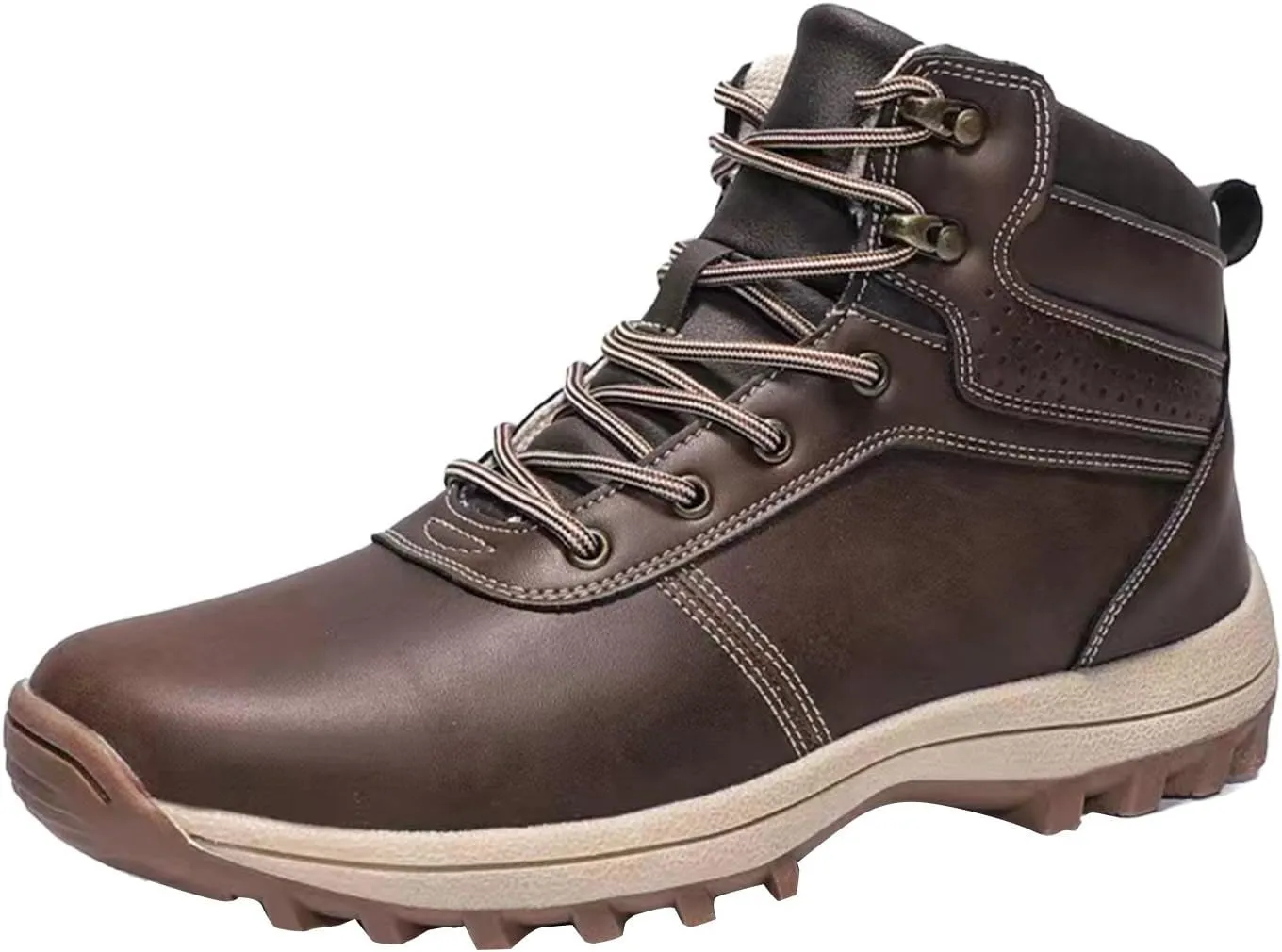 Men's Work Boots with Zipper Hiking Sneakers Warm Ankle Safety Toe Shoes for Women Insulated Waterproof Platform Shoes Work Hike Grounded Footwear