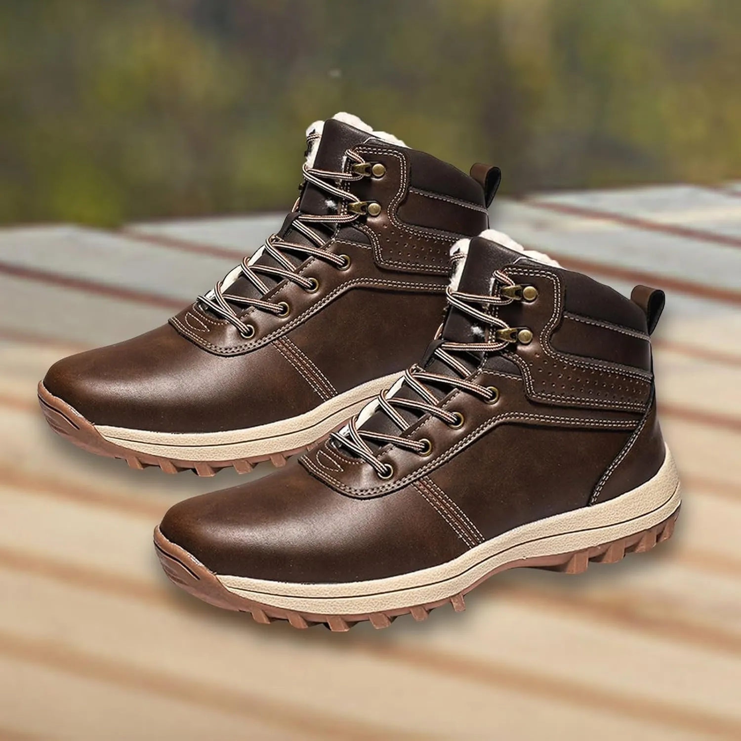 Men's Work Boots with Zipper Hiking Sneakers Warm Ankle Safety Toe Shoes for Women Insulated Waterproof Platform Shoes Work Hike Grounded Footwear