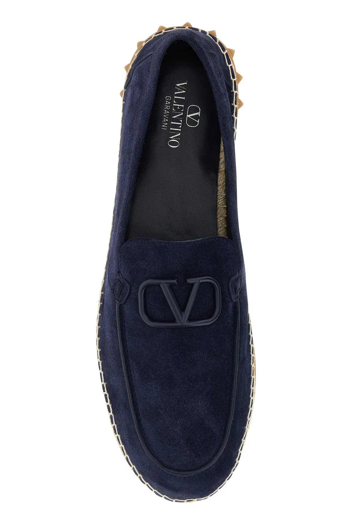 Navy blue split-leather Leisure Flows espadrilles