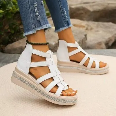 Noire Nomad | Starlit Cutout Wedge Sandals