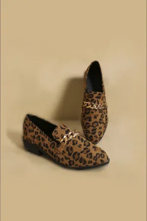 Point Toe Block Heel Loafers
