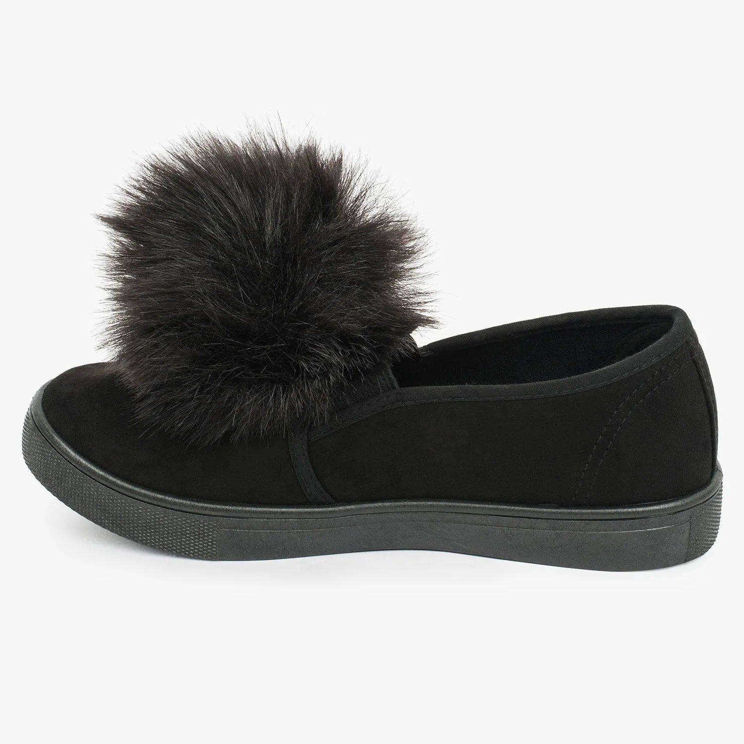 Pom Pom flat pumps