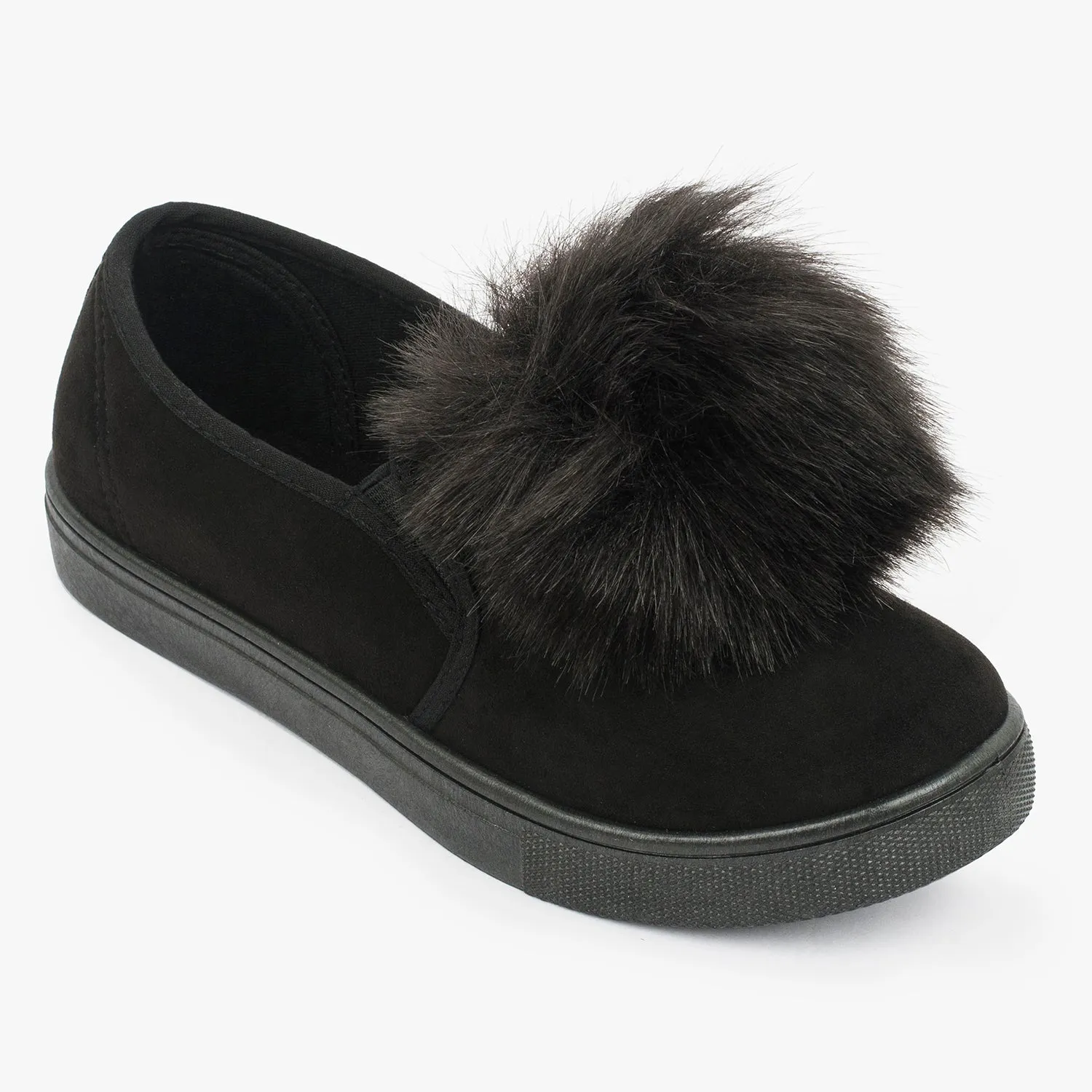 Pom Pom flat pumps