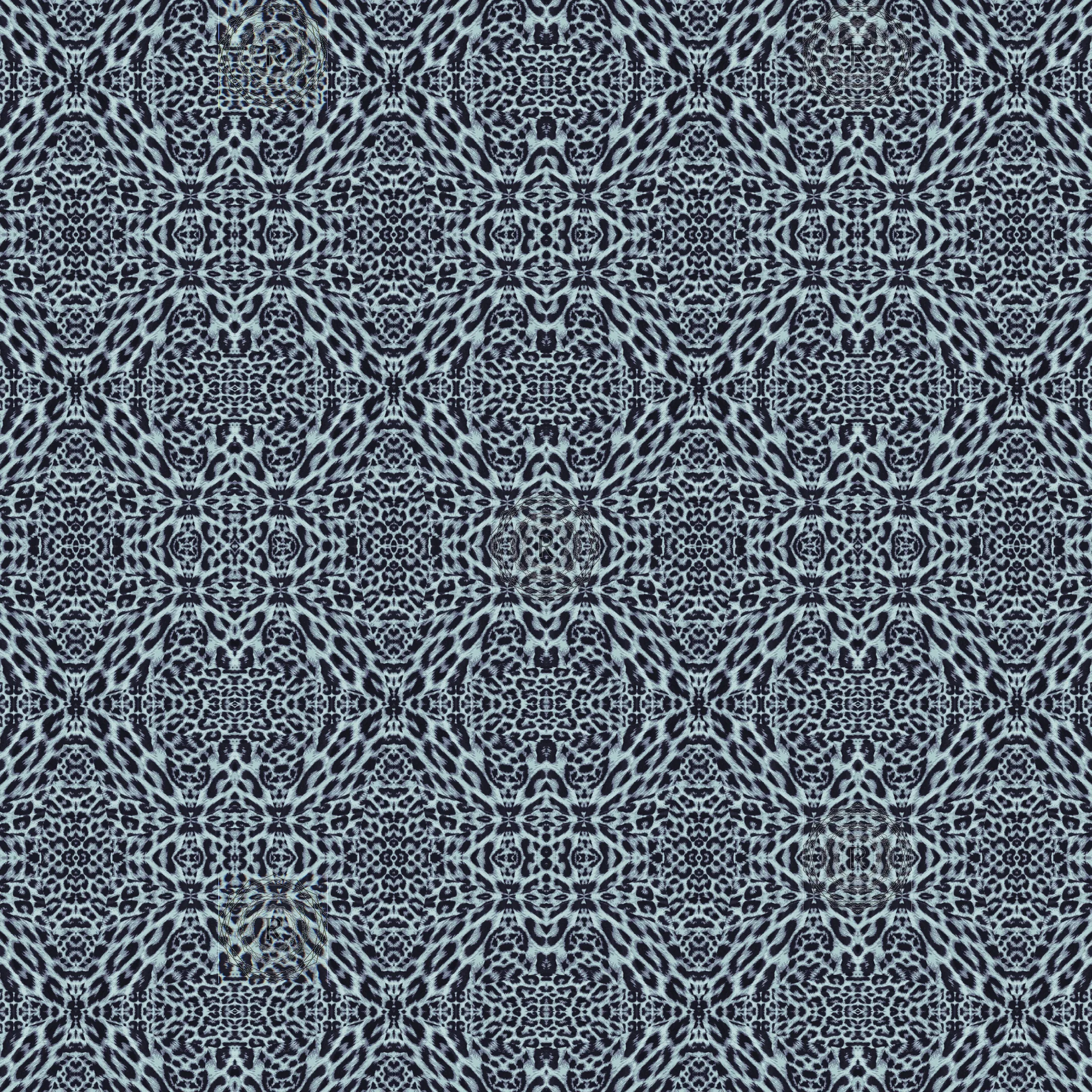 Recursia Contemplative Jaguar T-Shirt Dress In Blue