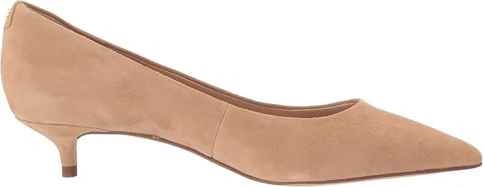 Sam Edelman Franci Golden Caramel Pointed Toe Slip On Kitten Heel Classic Pumps