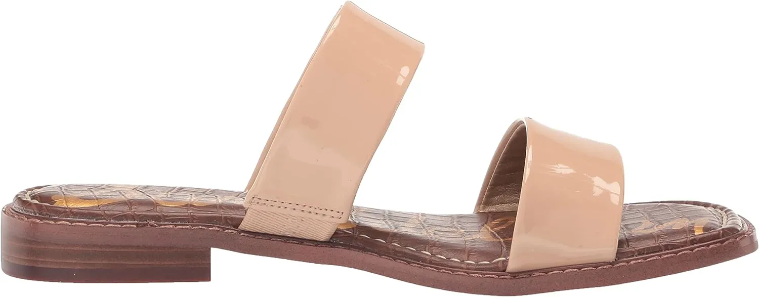 Sam Edelman Haydee Light Latte Fashion Slip On Open Toe Heeled Slides Sandals