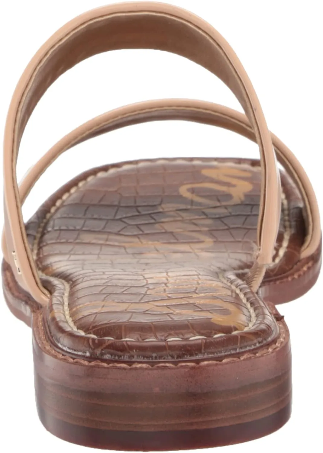 Sam Edelman Haydee Light Latte Fashion Slip On Open Toe Heeled Slides Sandals