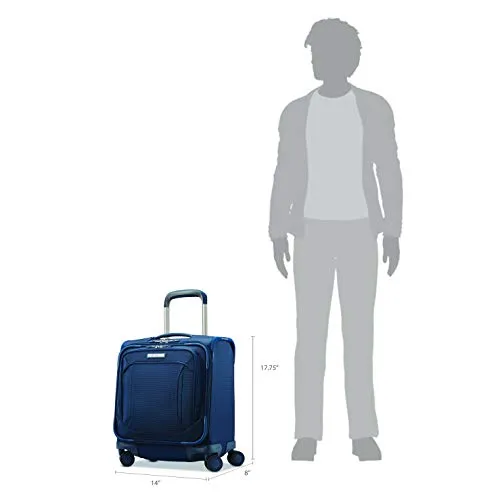 Samsonite Lineate Underseat Carry On Boarding Bag with Spinner Wheels, Evening Teal