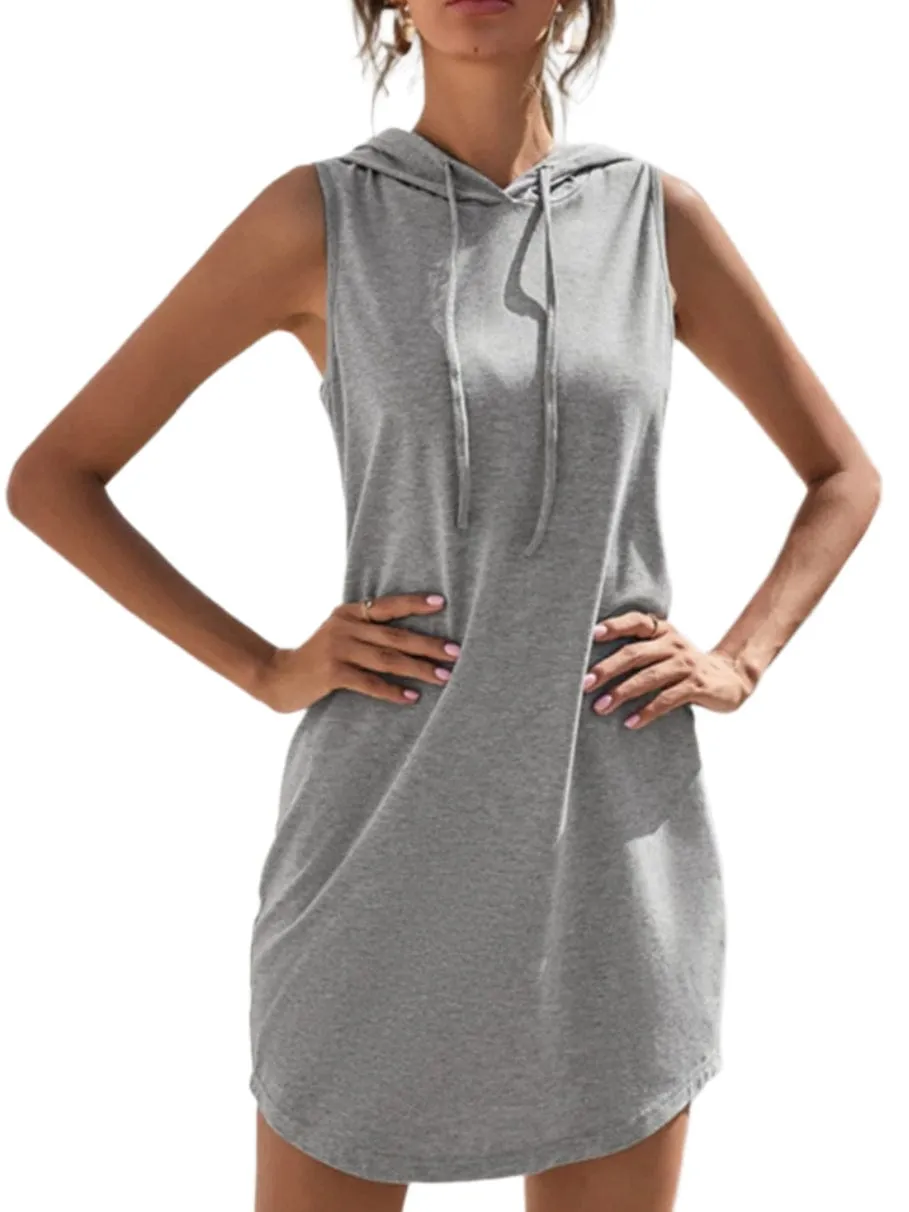 San Francisco Effortless Hooded Mini Dress