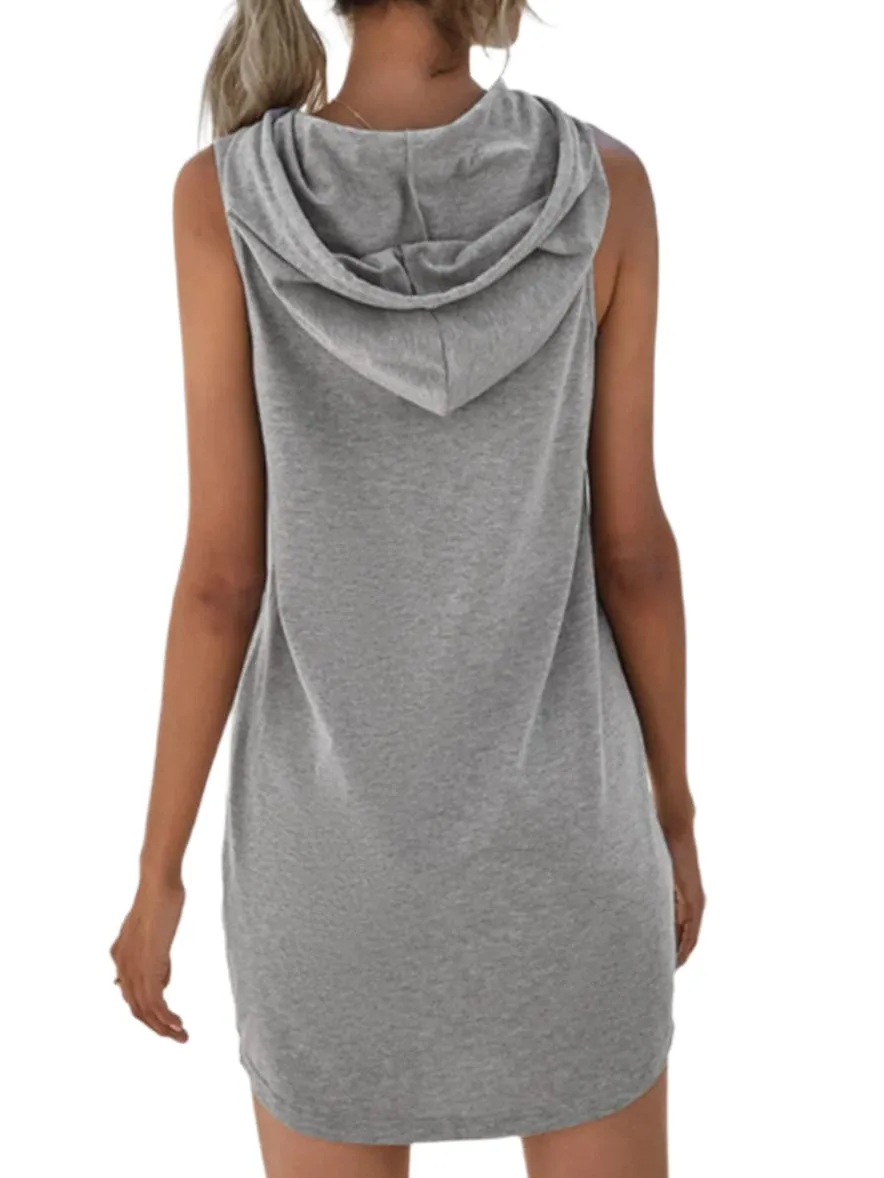 San Francisco Effortless Hooded Mini Dress