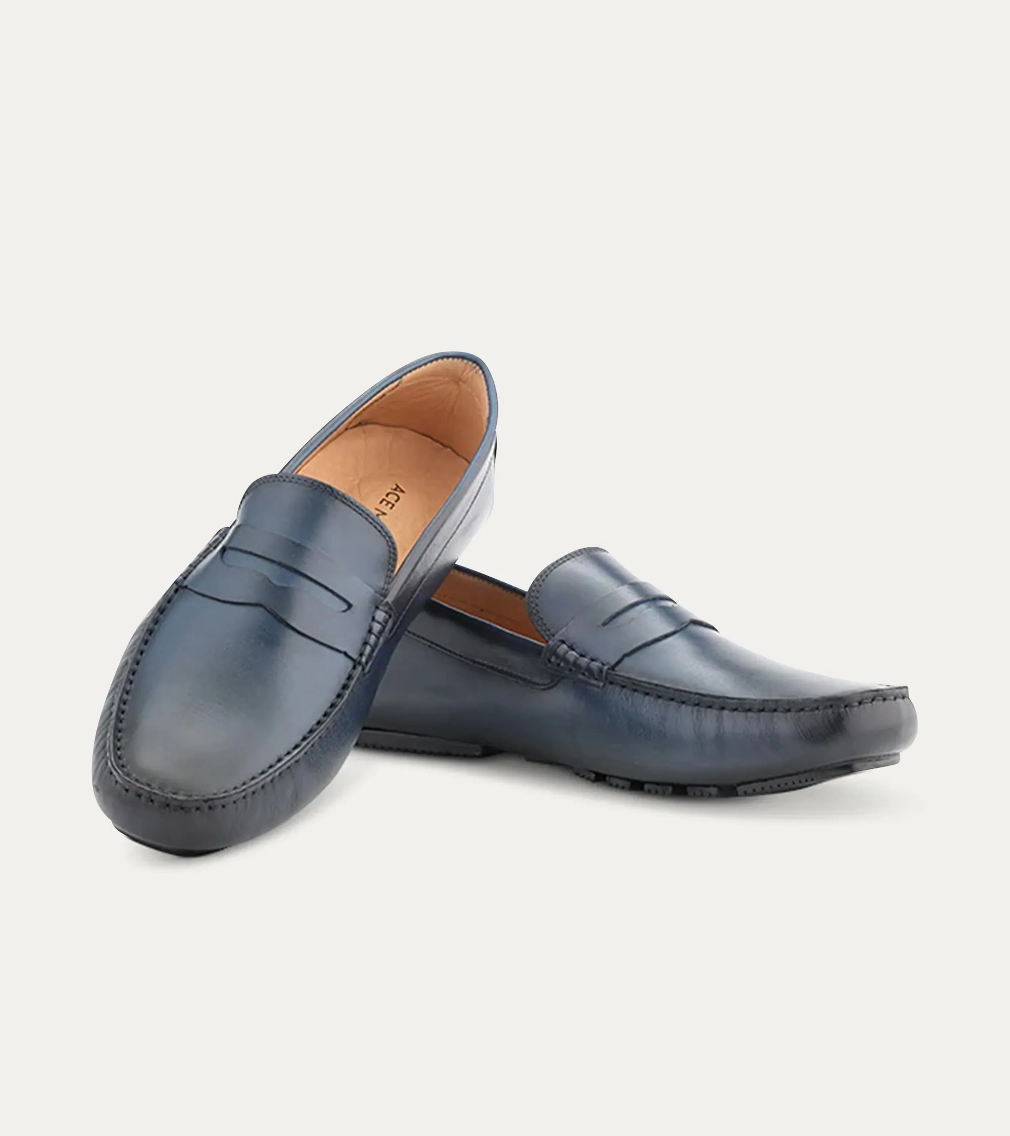 Santi Moccasin In Royal Antique