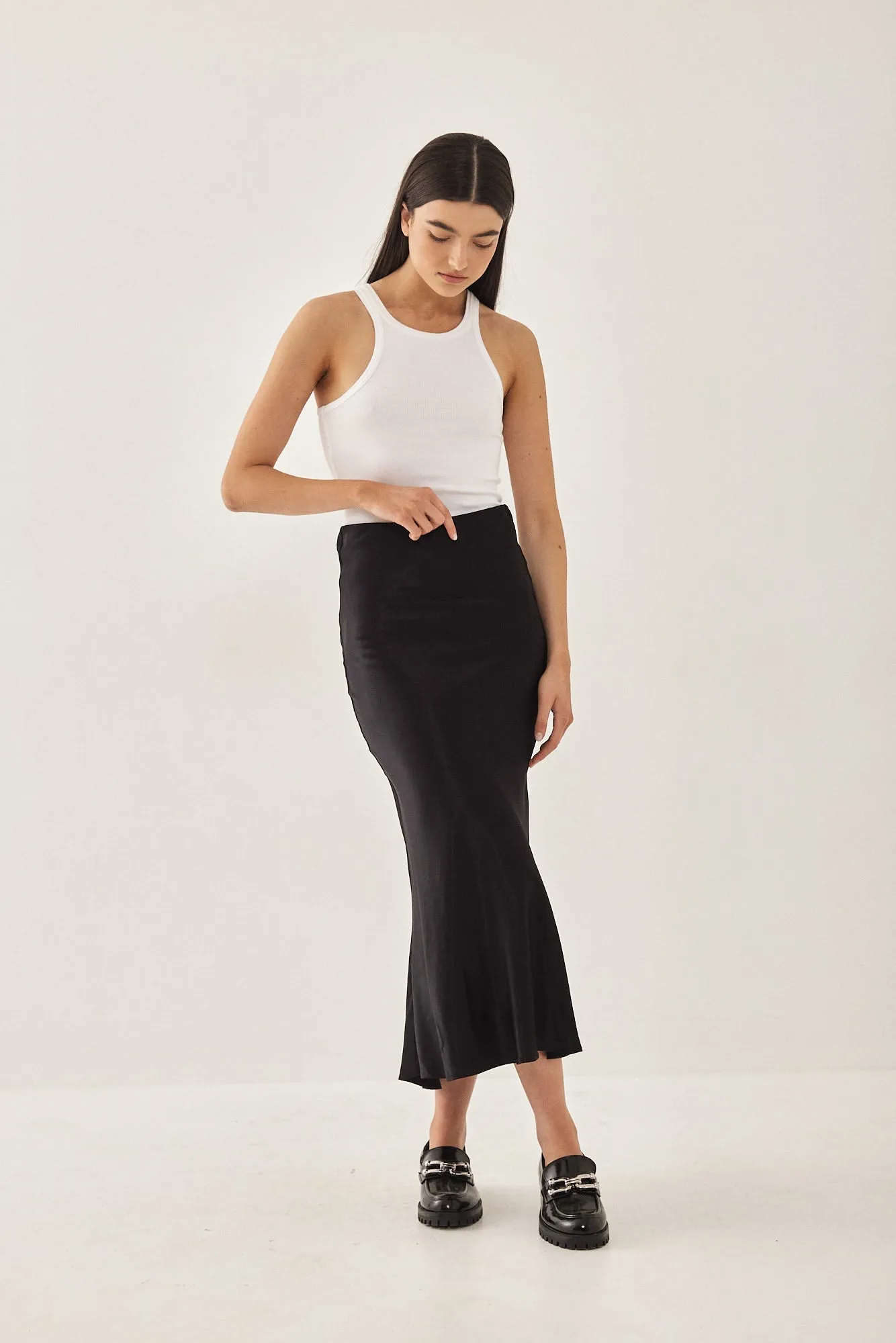 Satin Slip Skirt