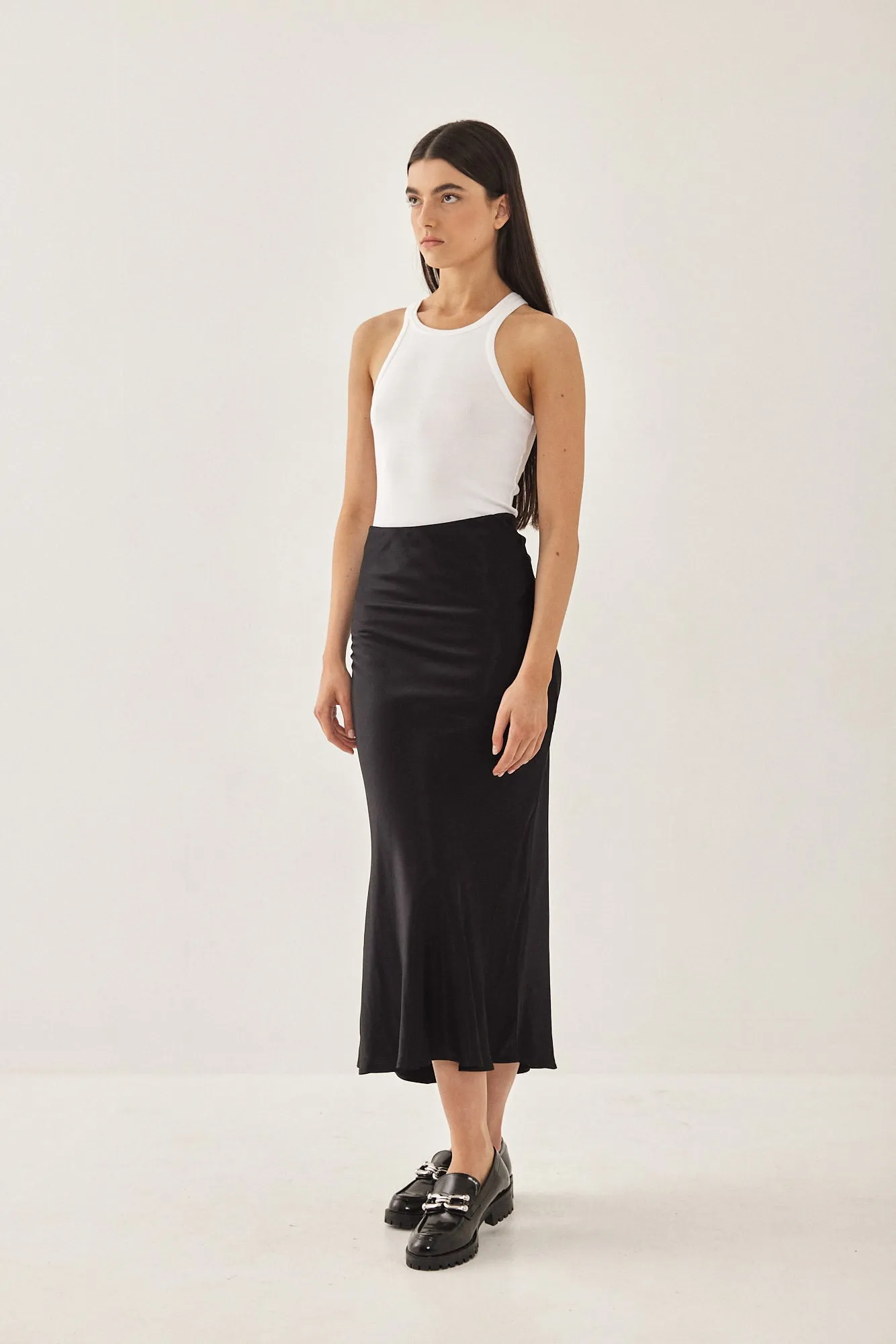 Satin Slip Skirt