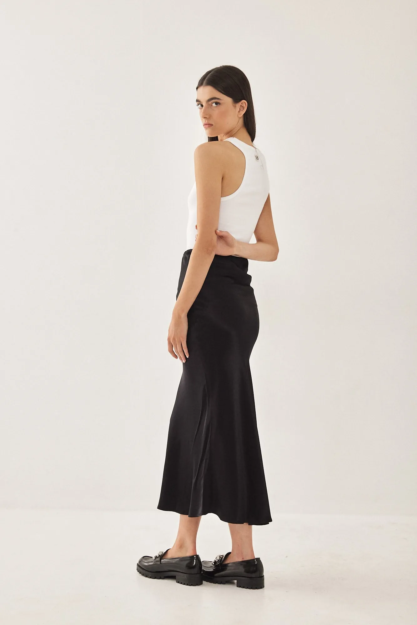 Satin Slip Skirt