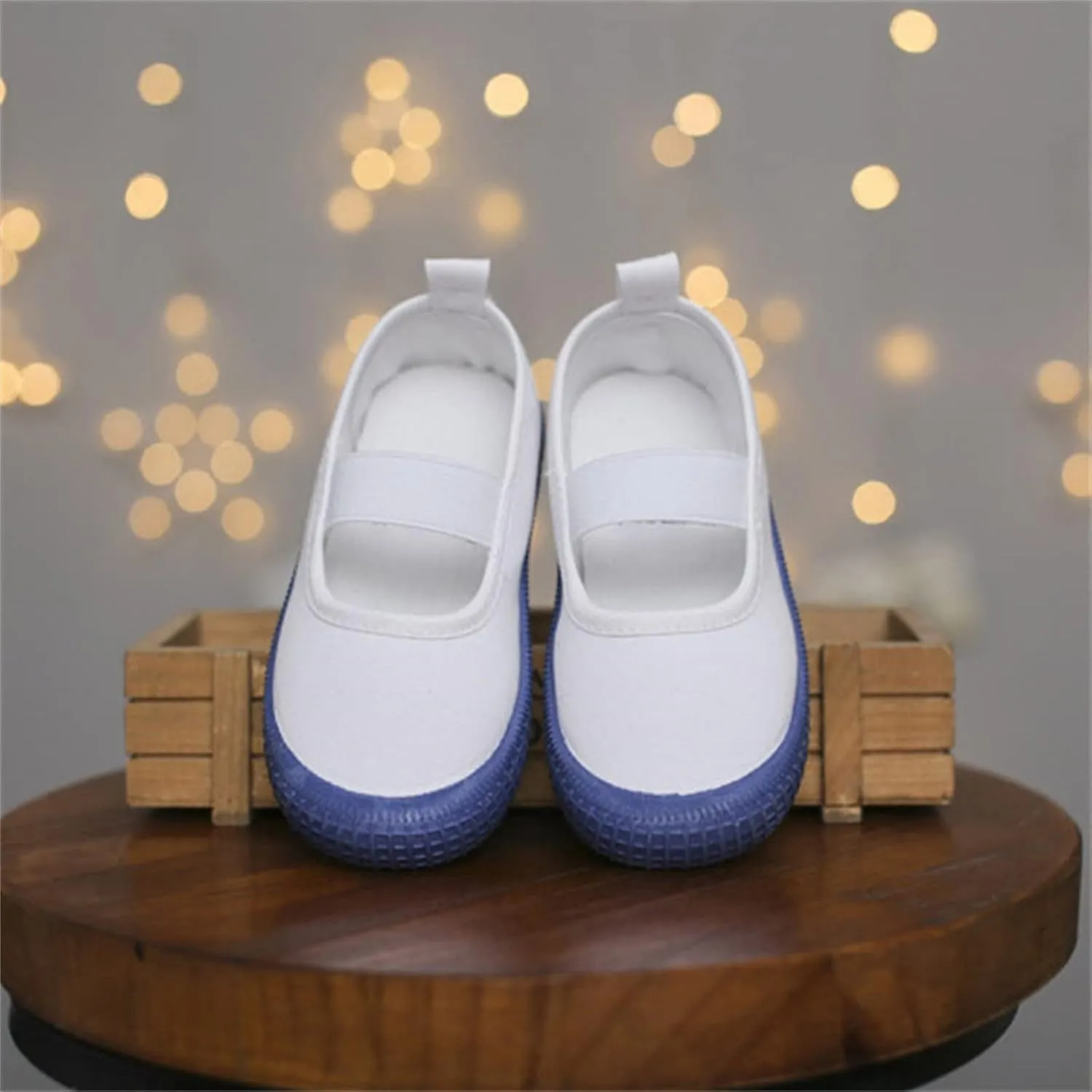 sfdgfhyf Toddler Baby Boy Girl Shoes Flat Shoes Bao Head One Foot Off Girl Canvas Shoes 0 to 10Y Baby Soft Sole Casual
