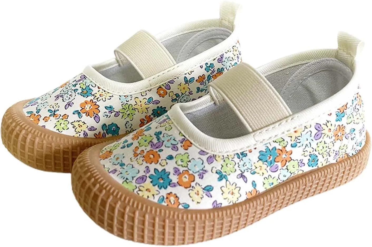 sfdgfhyf Toddler Baby Boy Girl Shoes Flat Shoes Bao Head One Foot Off Girl Canvas Shoes 0 to 10Y Baby Soft Sole Casual