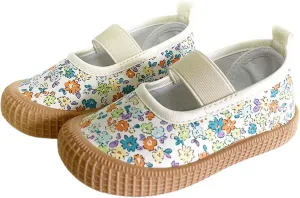 sfdgfhyf Toddler Baby Boy Girl Shoes Flat Shoes Bao Head One Foot Off Girl Canvas Shoes 0 to 10Y Baby Soft Sole Casual