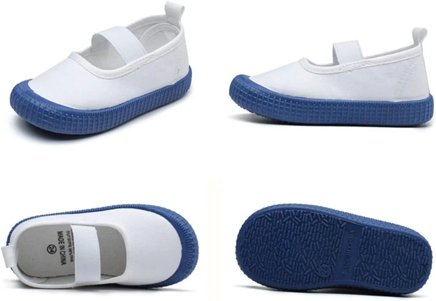 sfdgfhyf Toddler Baby Boy Girl Shoes Flat Shoes Bao Head One Foot Off Girl Canvas Shoes 0 to 10Y Baby Soft Sole Casual