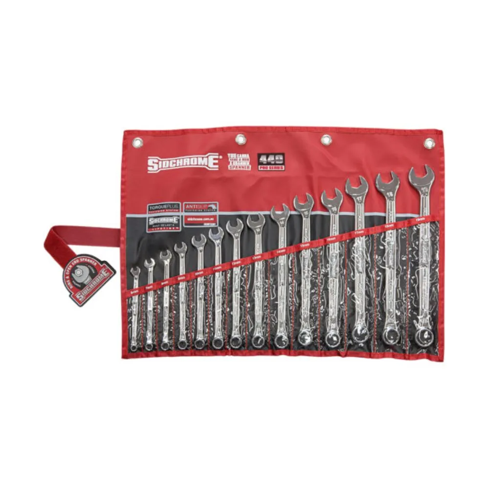 Sidchrome SCMT22297 14 Piece Metric 440 Pro Series Combination Spanner Set