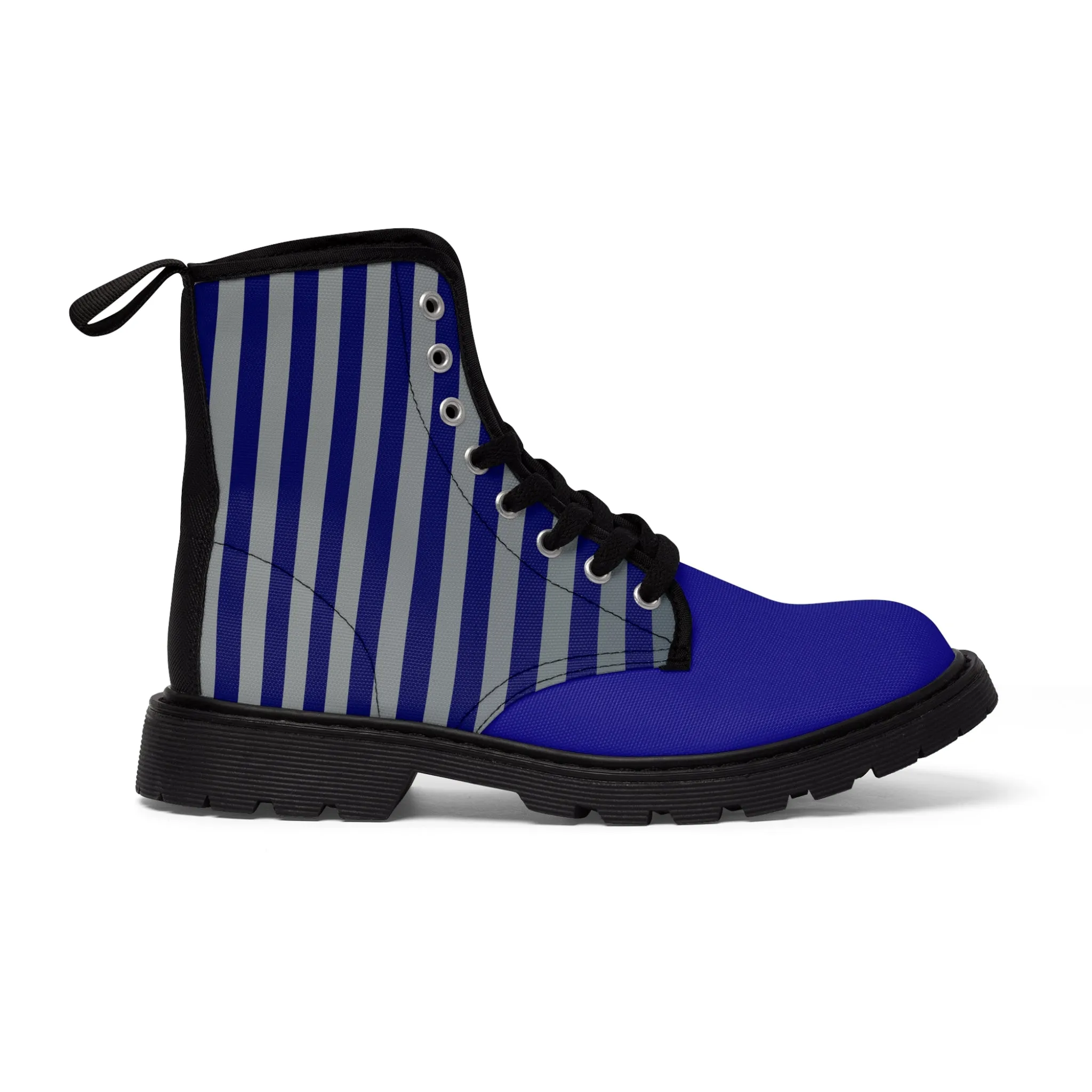 Snooty Fox Art Women's Canvas Boots - Blue Boots